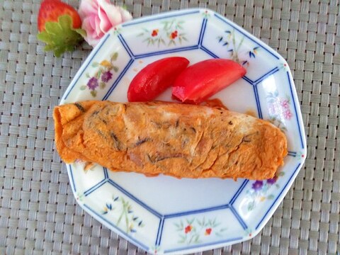 味付けなし!ひじきのオムレツ